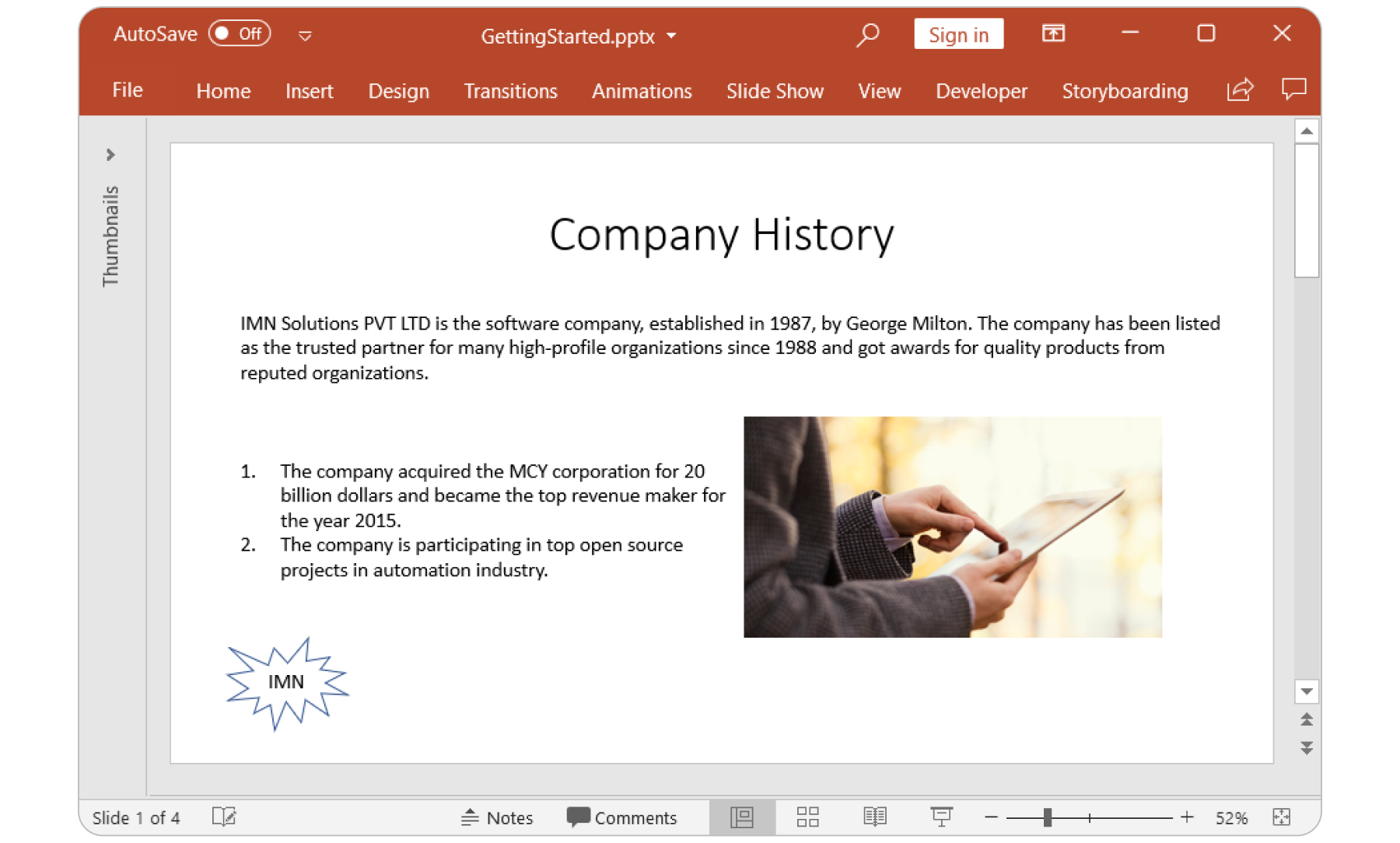 .NET PowerPoint library