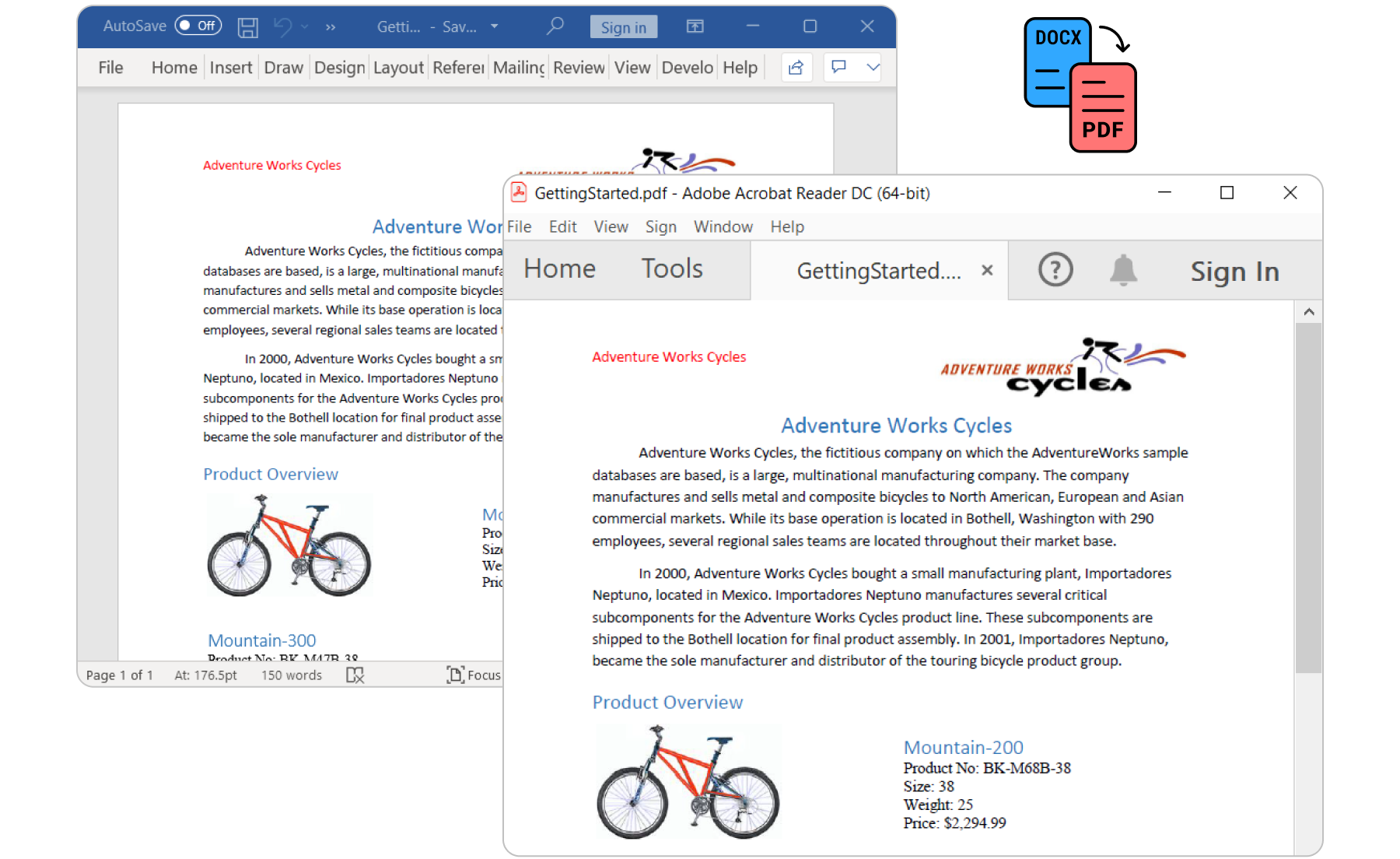 ASP.NET Core Word to PDF Library