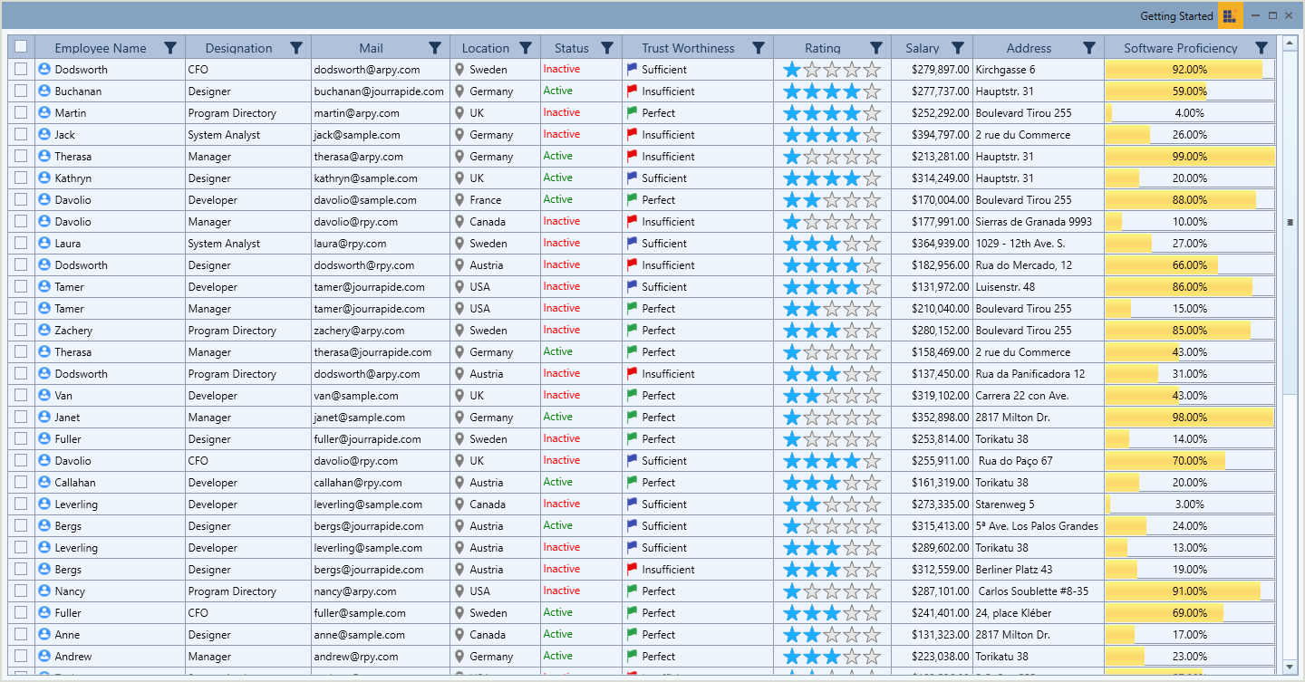 WPF Office 2010 Blue Theme