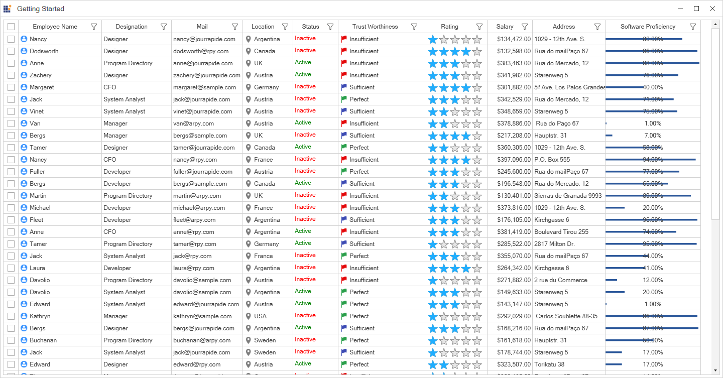 WPF Office 2019 White Theme